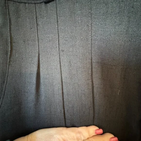 NWT BLACK BELTED DRESSY EASY CARE SHORTS SIZE: 14 #1 - Picture 3 of 9